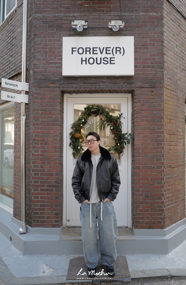 直紋感縮口內毛毛外套